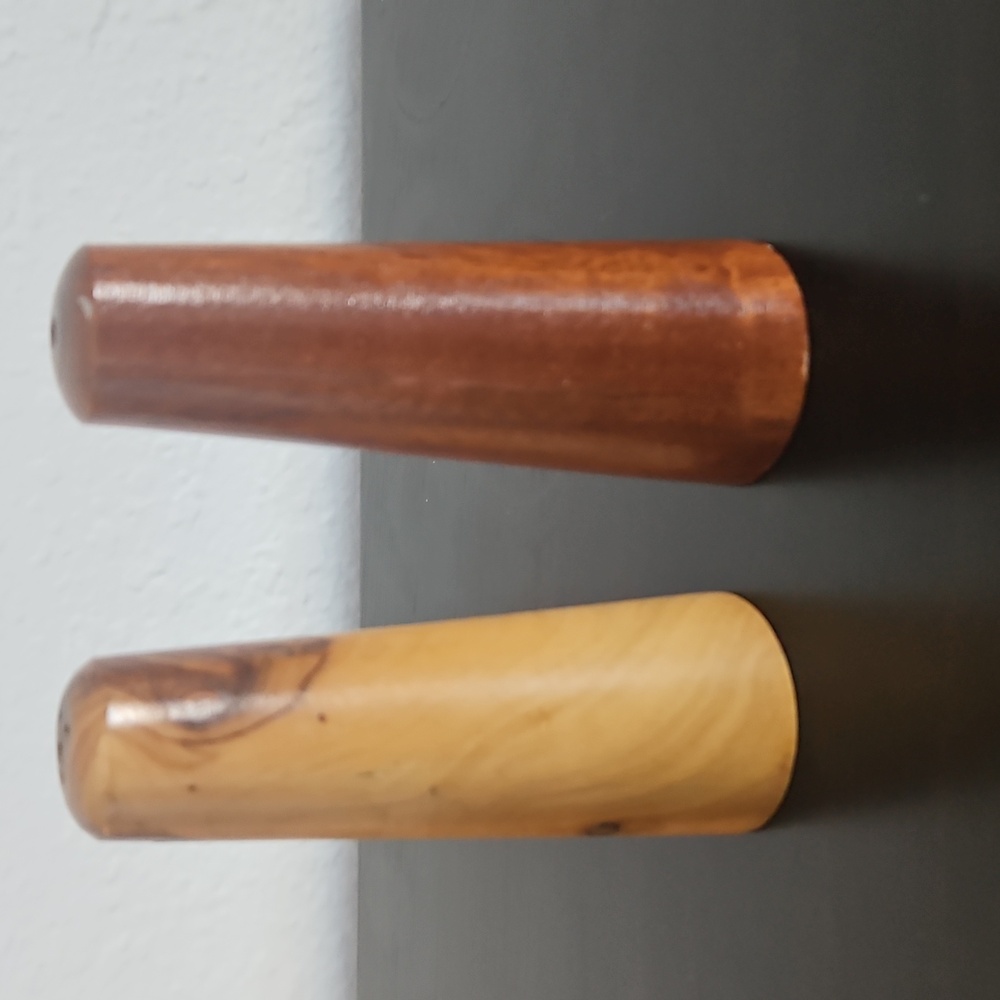 Danish Modern Wood Salt n Pepper Shakers